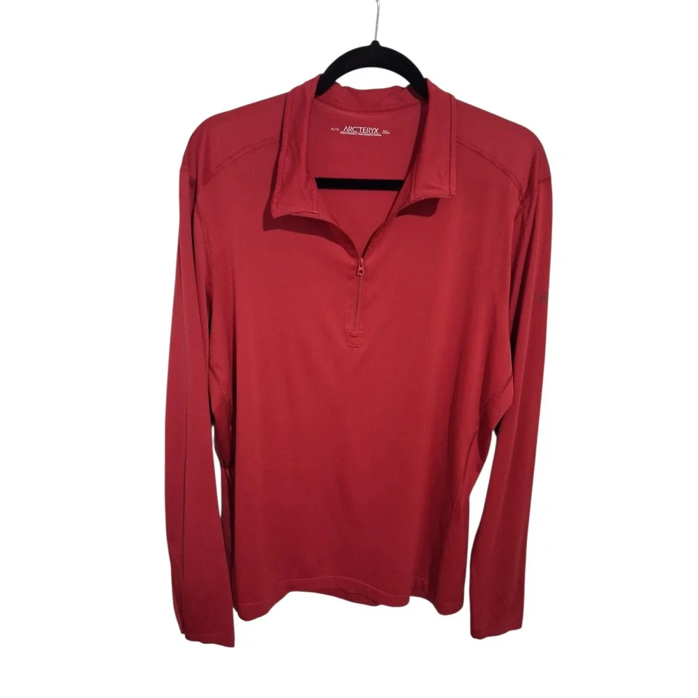 Arc'teryx ¼ Zip Men's Size XL Ribbed Long Sleeve Base Layer Lightweight Pullover